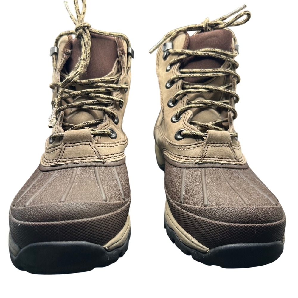 LL Bean Womens 8.5 M Brown Leather TEK 2.5‎ Waterproof Duck Boots Hiking